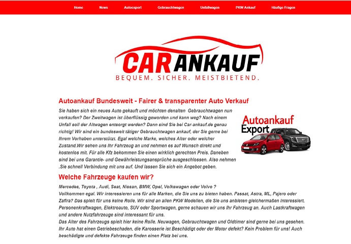 Bundesweite Autoankauf – Fairer &amp; transparenter Auto Verkaufen
