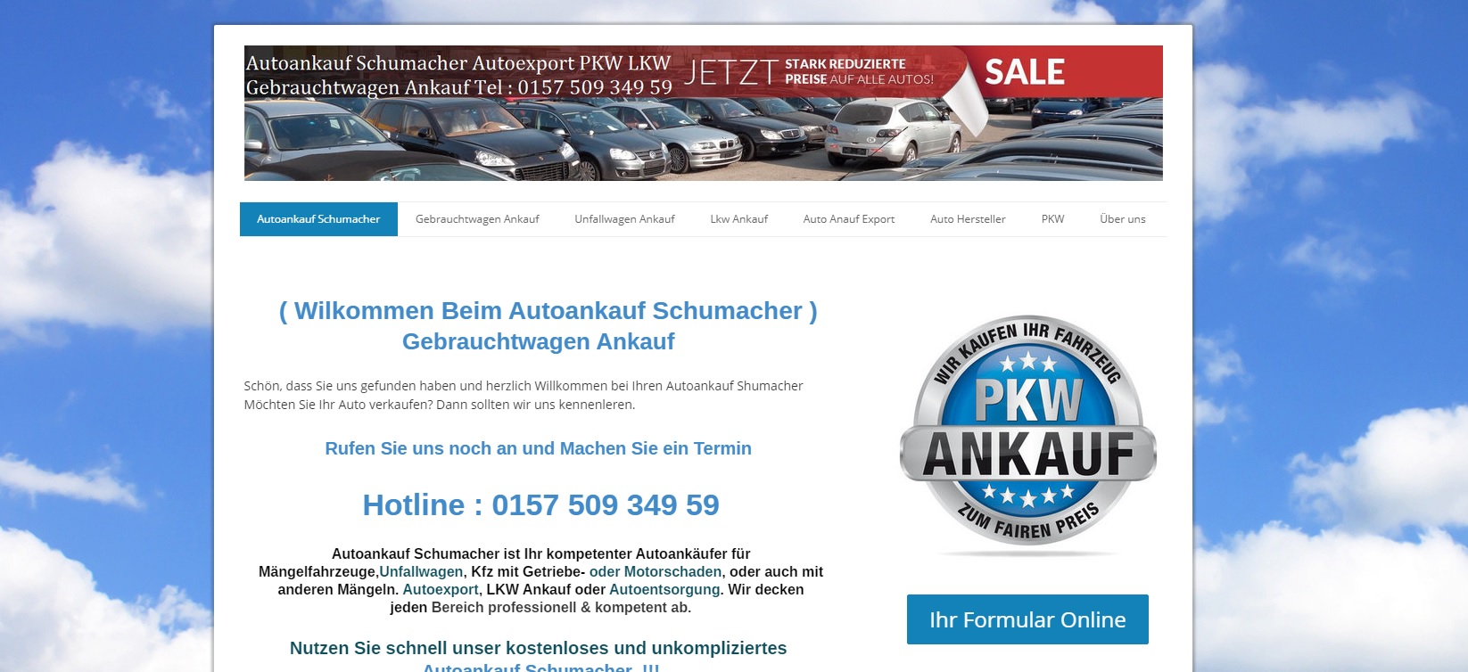 Autoankauf-Schumacher.de kauft jedes Fahrzeug bundesweit