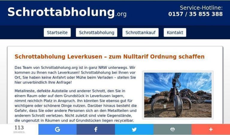 Das Team von Schrottabholung.org hilft bei der Demontage – Schrottabholung in Leverkusen