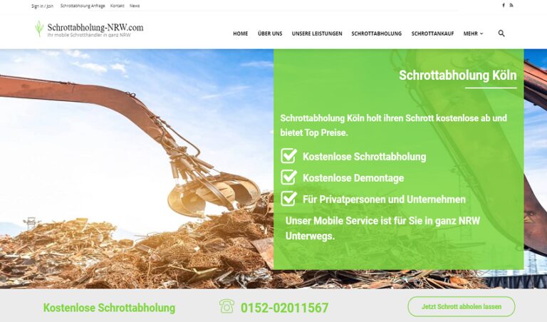 Schrottabholung-NRW.com, Entsorgungspartner für Köln und Umgebung