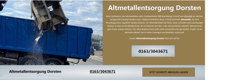 Schrottankauf Hamm Schrotthändler in Ihrer Nähe kostenlose Abholung von Schrott