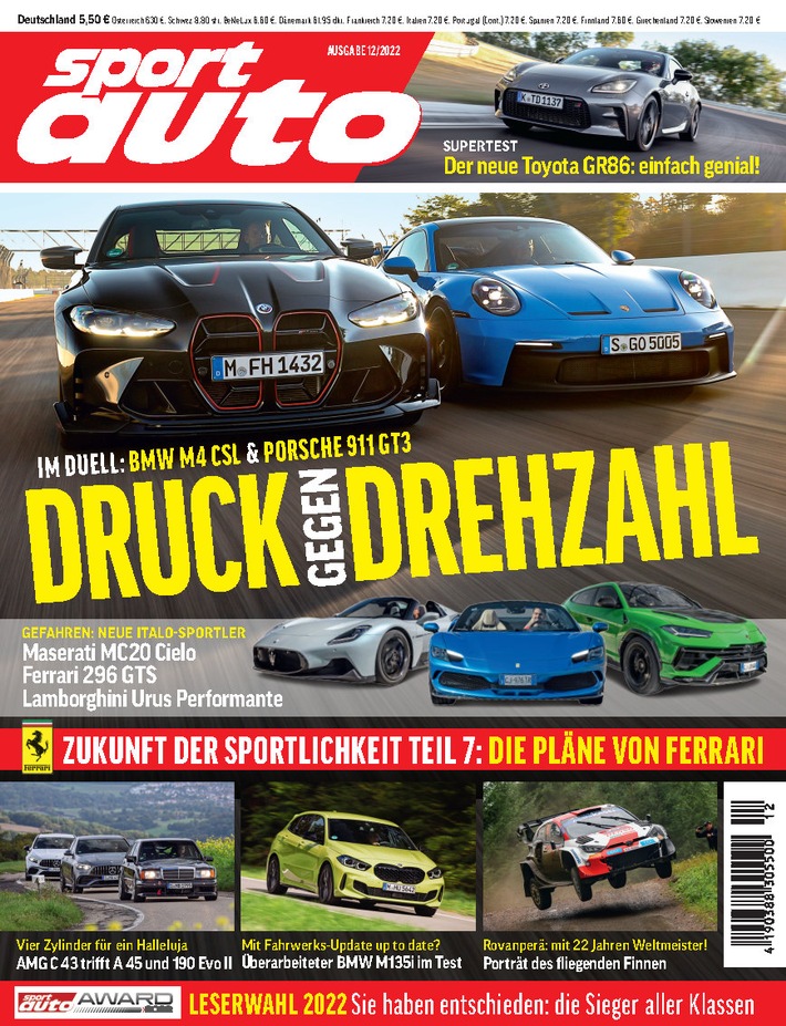 Porsche gewinnt mit Abstand die meisten Preise bei der Leserwahl sport auto AWARD 2022