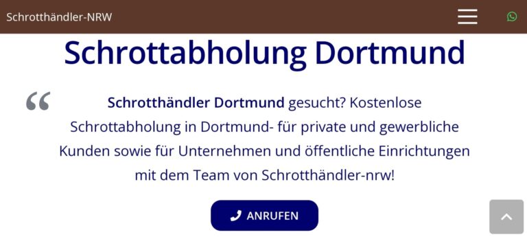 Bares Geld für Altmetall: Schrottabholung Dortmund zahlt fair