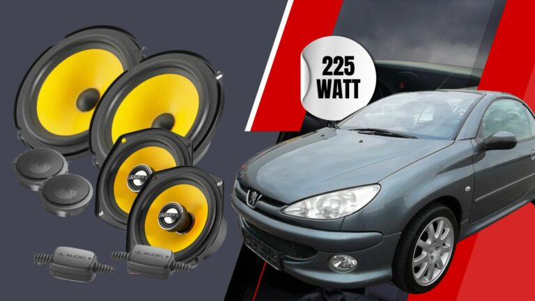 Testsieger-Qualität: Peugeot 206CC Cabrio mit verbessertem 225 Watt Sound!
