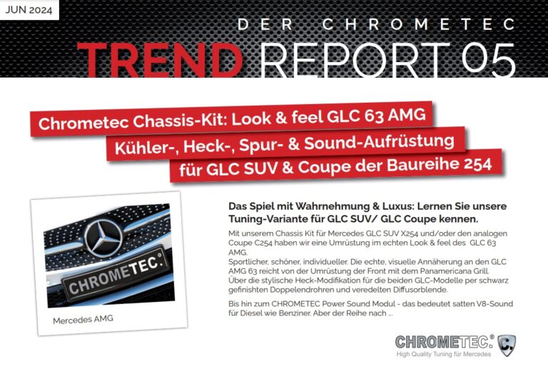 Fahrzeugveredelung auf höchstem Niveau: Chrometec’s Tuningkit für Mercedes GLC 254