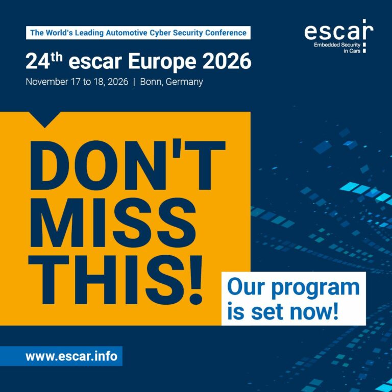 Regulatorische Entwicklungen und ISO-Standards: Bedeutung für die Automotive Cyber Security auf der escar Europe 2026