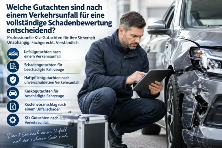 Kfz-Sachschäden nach Unfällen: Wie Werkstätten und Gutachter zusammenarbeiten, um den Schaden zu bewerten